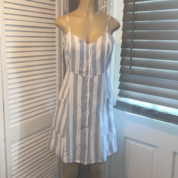 Rails Aurora Merriell Blue White Stripe Dress Size S - Picture 5 of 12